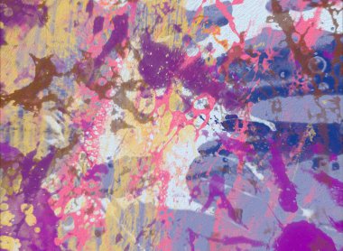 Grunge çağdaş sanat. El sanat yapılmış. renkli doku. Modern sanat. Yağlı boya darbeleri. Darbeleri. Sanatsal arka plan. Soyut resim tuval üzerine.