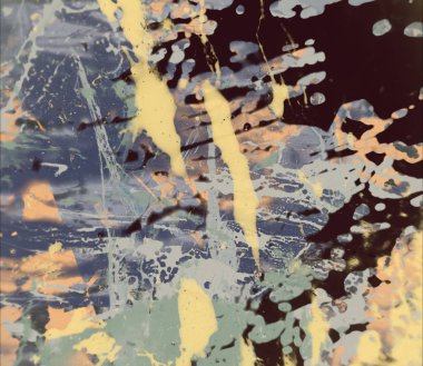 Grunge çağdaş sanat. El sanat yapılmış. renkli doku. Modern sanat. Yağlı boya darbeleri. Darbeleri. Sanatsal arka plan. Soyut resim tuval üzerine.