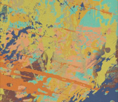 Grunge çağdaş sanat. El sanat yapılmış. renkli doku. Modern sanat. Yağlı boya darbeleri. Darbeleri. Sanatsal arka plan. Soyut resim tuval üzerine.