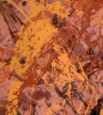 Grunge çağdaş sanat. El sanat yapılmış. renkli doku. Modern sanat. Yağlı boya darbeleri. Darbeleri. Sanatsal arka plan. Soyut resim tuval üzerine.