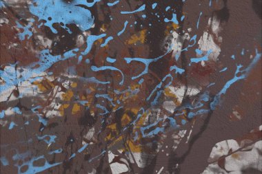 Grunge çağdaş sanat. El sanat yapılmış. renkli doku. Modern sanat. Yağlı boya darbeleri. Darbeleri. Sanatsal arka plan. Soyut resim tuval üzerine.