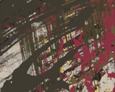 Grunge çağdaş sanat. El sanat yapılmış. renkli doku. Modern sanat. Yağlı boya darbeleri. Darbeleri. Sanatsal arka plan. Soyut resim tuval üzerine.