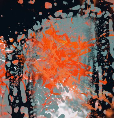 Grunge çağdaş sanat. El sanat yapılmış. renkli doku. Modern sanat. Yağlı boya darbeleri. Darbeleri. Sanatsal arka plan. Soyut resim tuval üzerine.