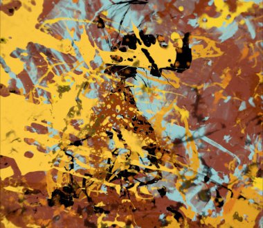 Grunge çağdaş sanat. El sanat yapılmış. renkli doku. Modern sanat. Yağlı boya darbeleri. Darbeleri. Sanatsal arka plan. Soyut resim tuval üzerine.