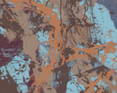 Grunge çağdaş sanat. El sanat yapılmış. renkli doku. Modern sanat. Yağlı boya darbeleri. Darbeleri. Sanatsal arka plan. Soyut resim tuval üzerine.
