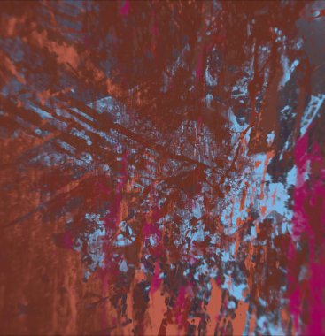 Grunge çağdaş sanat. El sanat yapılmış. renkli doku. Modern sanat. Yağlı boya darbeleri. Darbeleri. Sanatsal arka plan. Soyut resim tuval üzerine.