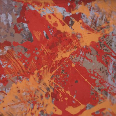 Grunge çağdaş sanat. El sanat yapılmış. renkli doku. Modern sanat. Yağlı boya darbeleri. Darbeleri. Sanatsal arka plan. Soyut resim tuval üzerine.