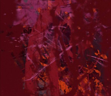 Grunge çağdaş sanat. El sanat yapılmış. renkli doku. Modern sanat. Yağlı boya darbeleri. Darbeleri. Sanatsal arka plan. Soyut resim tuval üzerine.