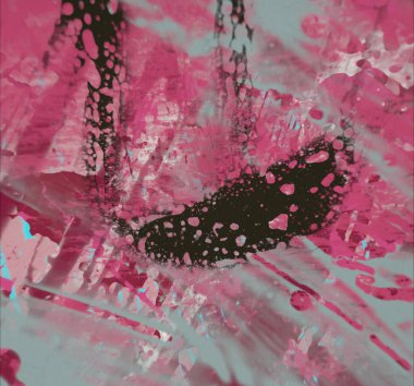 Grunge çağdaş sanat. El sanat yapılmış. renkli doku. Modern sanat. Yağlı boya darbeleri. Darbeleri. Sanatsal arka plan. Soyut resim tuval üzerine.