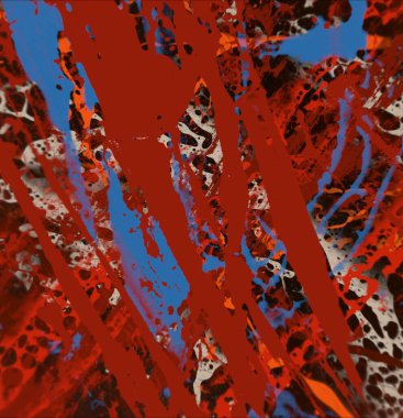 Grunge çağdaş sanat. El sanat yapılmış. renkli doku. Modern sanat. Yağlı boya darbeleri. Darbeleri. Sanatsal arka plan. Soyut resim tuval üzerine.