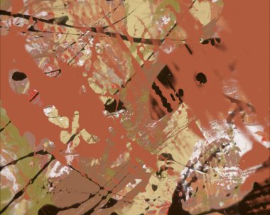 Grunge çağdaş sanat. El sanat yapılmış. renkli doku. Modern sanat. Yağlı boya darbeleri. Darbeleri. Sanatsal arka plan. Soyut resim tuval üzerine.