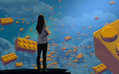  Vintage renk festival ile arka plan arka plan 