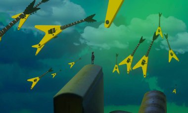 Vintage renk festival ile arka plan arka plan  