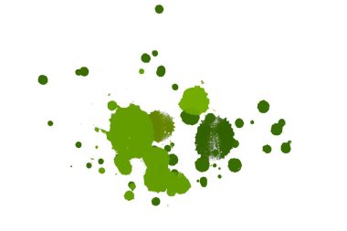 Soyut suluboya aquarelle elle çizilmiş boya sıçramak leke beyaz arka plan üzerinde