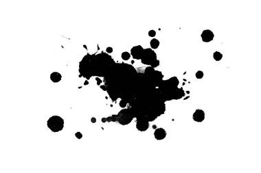 Soyut suluboya aquarelle elle çizilmiş boya sıçramak leke beyaz arka plan üzerinde