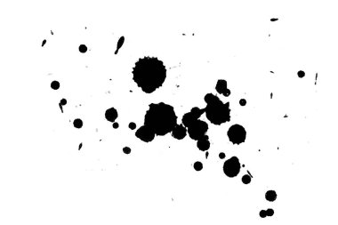 Soyut suluboya aquarelle elle çizilmiş boya sıçramak leke beyaz arka plan üzerinde