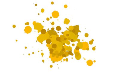 Soyut suluboya aquarelle elle çizilmiş boya sıçramak leke beyaz arka plan üzerinde