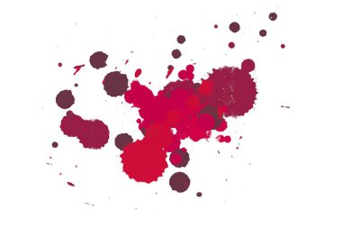 Soyut suluboya aquarelle elle çizilmiş boya sıçramak leke beyaz arka plan üzerinde