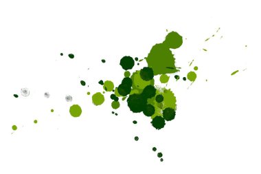 Soyut suluboya aquarelle elle çizilmiş boya sıçramak leke beyaz arka plan üzerinde