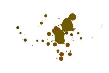 Soyut suluboya aquarelle elle çizilmiş boya sıçramak leke beyaz arka plan üzerinde