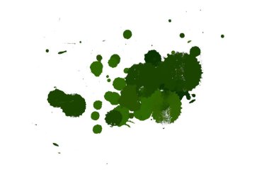 Soyut suluboya aquarelle elle çizilmiş boya sıçramak leke beyaz arka plan üzerinde