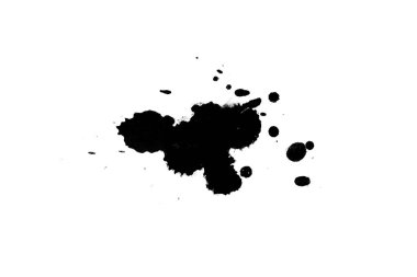 Soyut suluboya aquarelle elle çizilmiş boya sıçramak leke beyaz arka plan üzerinde