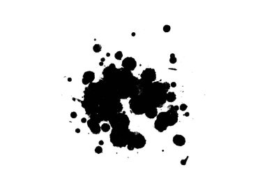 Soyut suluboya aquarelle elle çizilmiş boya sıçramak leke beyaz arka plan üzerinde