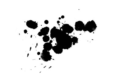 Soyut suluboya aquarelle elle çizilmiş boya sıçramak leke beyaz arka plan üzerinde