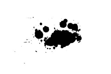 Soyut suluboya aquarelle elle çizilmiş boya sıçramak leke beyaz arka plan üzerinde