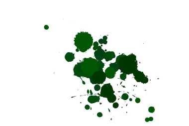 Soyut suluboya aquarelle elle çizilmiş boya sıçramak leke beyaz arka plan üzerinde