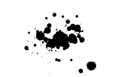 Soyut suluboya aquarelle elle çizilmiş boya sıçramak leke beyaz arka plan üzerinde