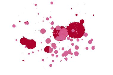 Soyut suluboya aquarelle elle çizilmiş boya sıçramak leke beyaz arka plan üzerinde