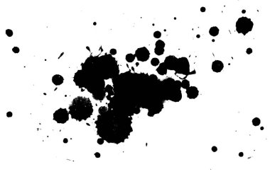 Soyut suluboya aquarelle elle çizilmiş boya sıçramak leke beyaz arka plan üzerinde