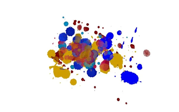 Streszczenie Aquarelle Akwarela Ręcznie Rysowane Paint Splatter Plama Białym Tle — Zdjęcie stockowe