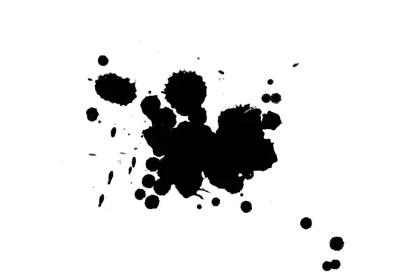 Abstract Watercolor Aquarelle Hand Drawn Paint Splatter Stain White Background — Stock Photo, Image