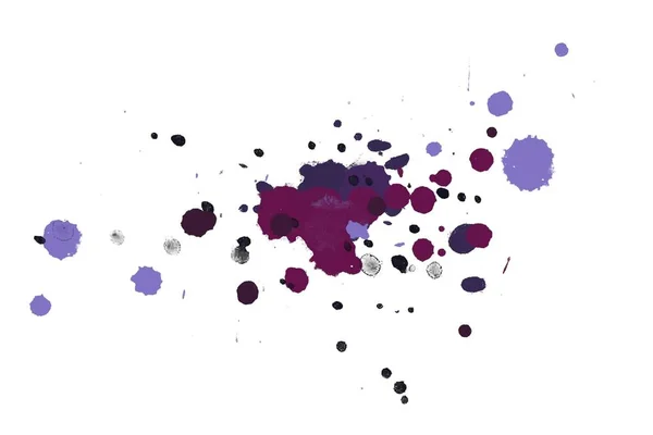 Streszczenie Aquarelle Akwarela Ręcznie Rysowane Paint Splatter Plama Białym Tle — Zdjęcie stockowe