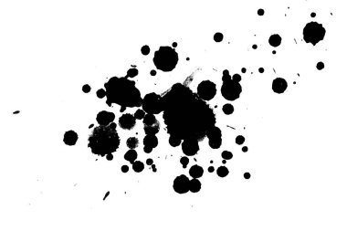 Soyut suluboya aquarelle elle çizilmiş boya sıçramak leke beyaz arka plan üzerinde