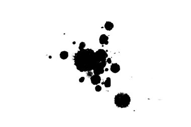 Soyut suluboya aquarelle elle çizilmiş boya sıçramak leke beyaz arka plan üzerinde