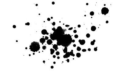 Soyut suluboya aquarelle elle çizilmiş boya sıçramak leke beyaz arka plan üzerinde