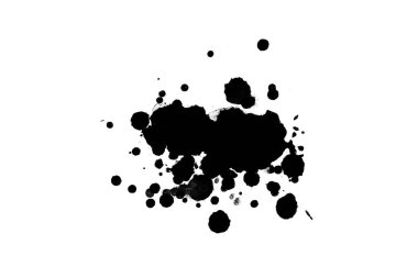 Soyut suluboya aquarelle elle çizilmiş boya sıçramak leke beyaz arka plan üzerinde