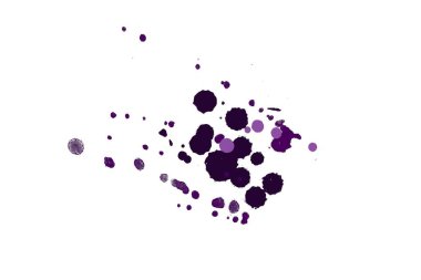 Soyut suluboya aquarelle elle çizilmiş boya sıçramak leke beyaz arka plan üzerinde