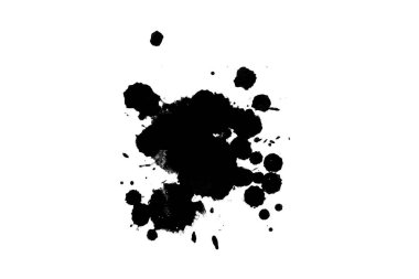 Soyut suluboya aquarelle elle çizilmiş boya sıçramak leke beyaz arka plan üzerinde