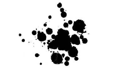 Soyut suluboya aquarelle elle çizilmiş boya sıçramak leke beyaz arka plan üzerinde