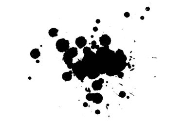 Soyut suluboya aquarelle elle çizilmiş boya sıçramak leke beyaz arka plan üzerinde