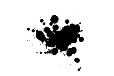 Soyut suluboya aquarelle elle çizilmiş boya sıçramak leke beyaz arka plan üzerinde