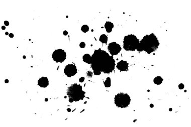 Soyut suluboya aquarelle elle çizilmiş boya sıçramak leke beyaz arka plan üzerinde