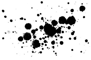 Soyut suluboya aquarelle elle çizilmiş boya sıçramak leke beyaz arka plan üzerinde