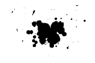 Soyut suluboya aquarelle elle çizilmiş boya sıçramak leke beyaz arka plan üzerinde