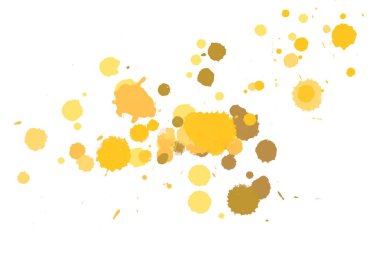 Soyut suluboya aquarelle elle çizilmiş boya sıçramak leke beyaz arka plan üzerinde