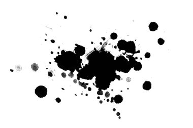 Soyut suluboya aquarelle elle çizilmiş boya sıçramak leke beyaz arka plan üzerinde